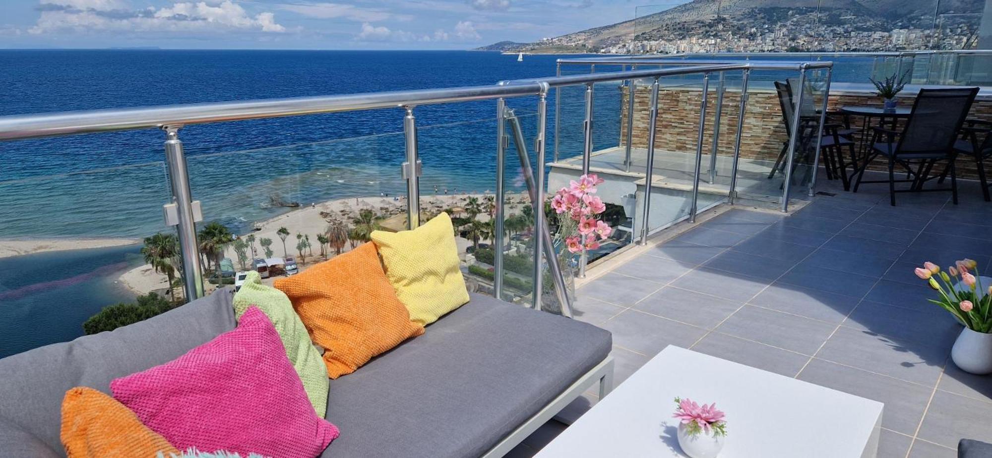 Sadet'S Penthouse Saranda Apartment Luaran gambar